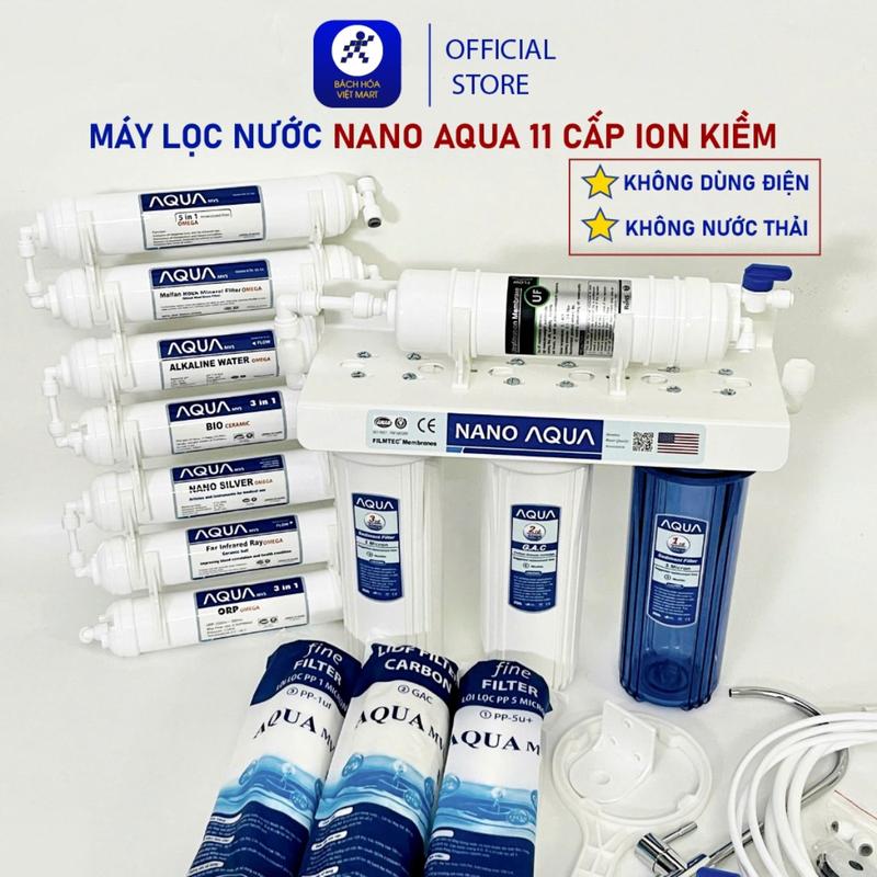 Máy lọc nước NANO AQUA + ION KIỀM - Không Điện ,Không Nước Thải. 8 9 10 11 CẤP ( Không dùng uống trực tiếp) 【Mới 2026】 【Deal hot]】