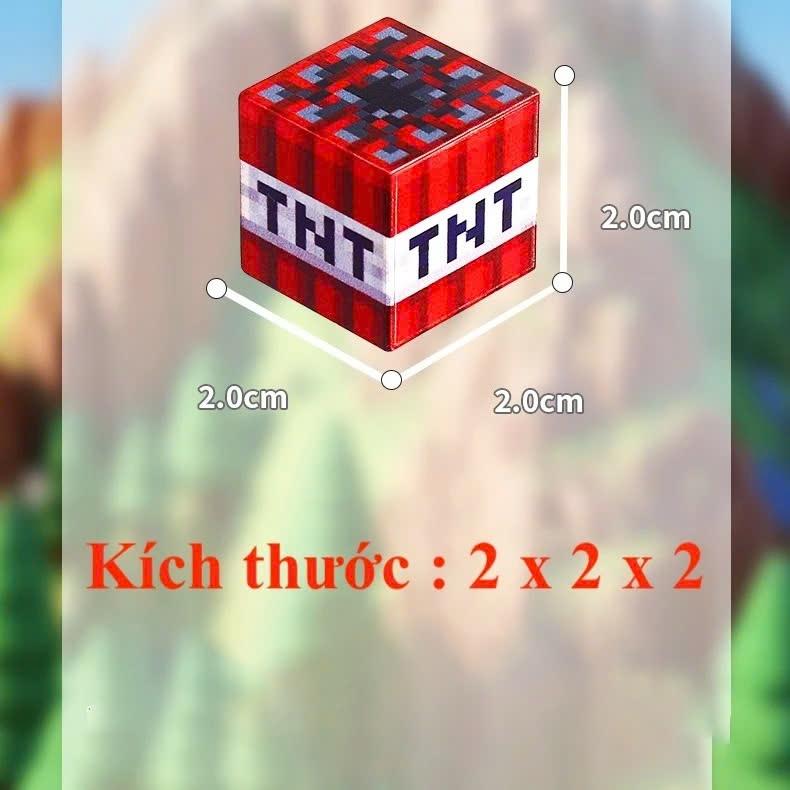 Bộ đồ chơi xếp gạch Khối Nam Châm Minecraft DIY khối xây dựng- đồ chơi giáo dục trẻ em 4