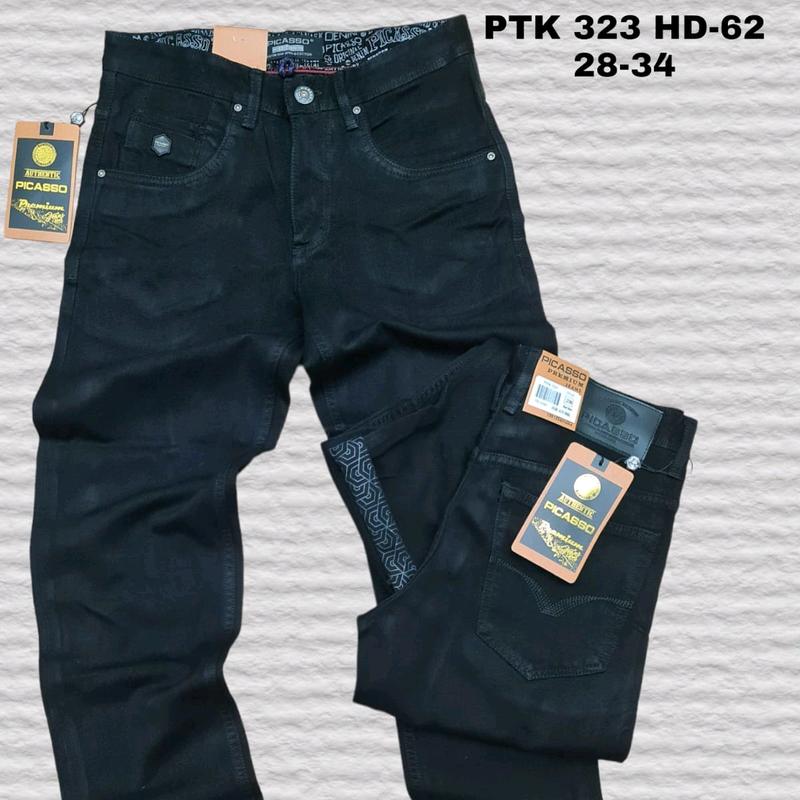 celana picaso soft jeans hitam Pria 0