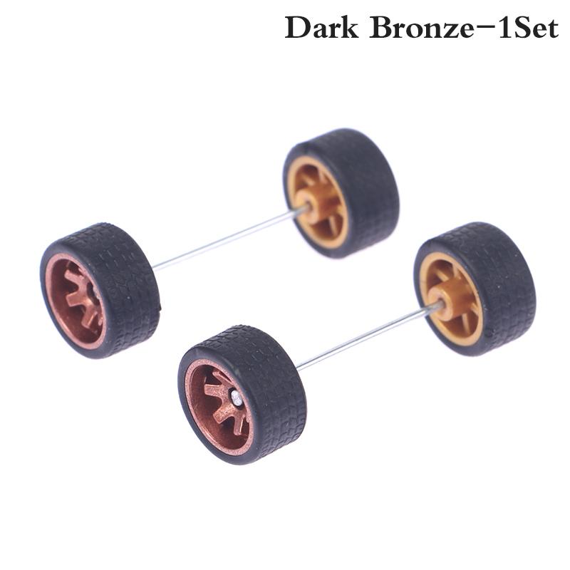 Product Introduction of Roda Kereta untuk Roda Panas, Tayar Getah, dengan Gandar Roda, Model Kereta, Bahagian Diubah Suai, Mainan Kenderaan Lumba DIY, Skala 1: 64, 1 Set 26