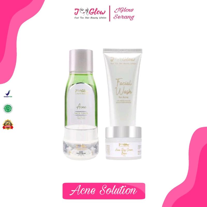 Jglow Skincare Acne Solution Berjerawat Berminyak Oily Perawatan 1