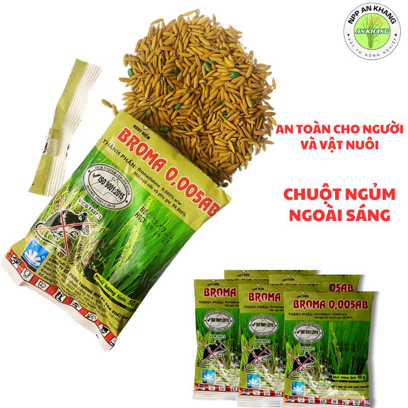  Combo 50 gói Thóc sinh học Broma kiểm soát chuột hiệu quả - An toàn  50g gói  Nhang 