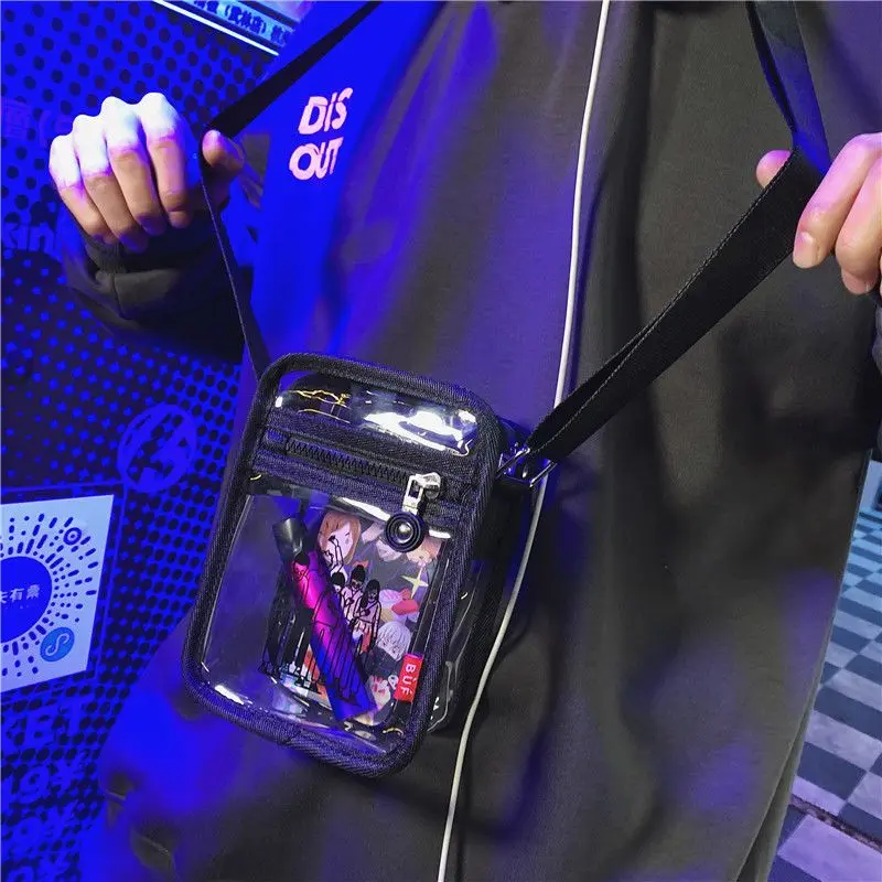 Túi Messenger Thương Hiệu Thời Trang, Dành Cho Nam Và Bé Trai, Chất Liệu Thạch PVC, Trong Suốt, Phong Cách Ins, Thời Trang, Phong Cách Hàn Quốc, Thích Hợp Cho Học Sinh, Túi Đeo Vai Mini Nhỏ, Túi Đeo Vai Bag Đeo Chéo 2
