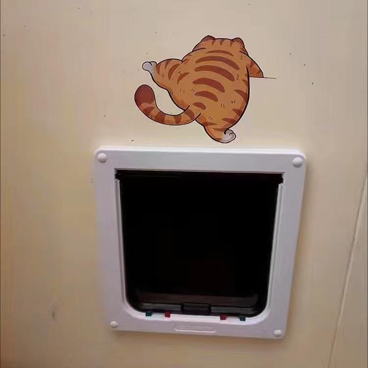 Product Introduction of Funny Pet Cat Car Sticker Scratch White Body Locomotive Decoration 25