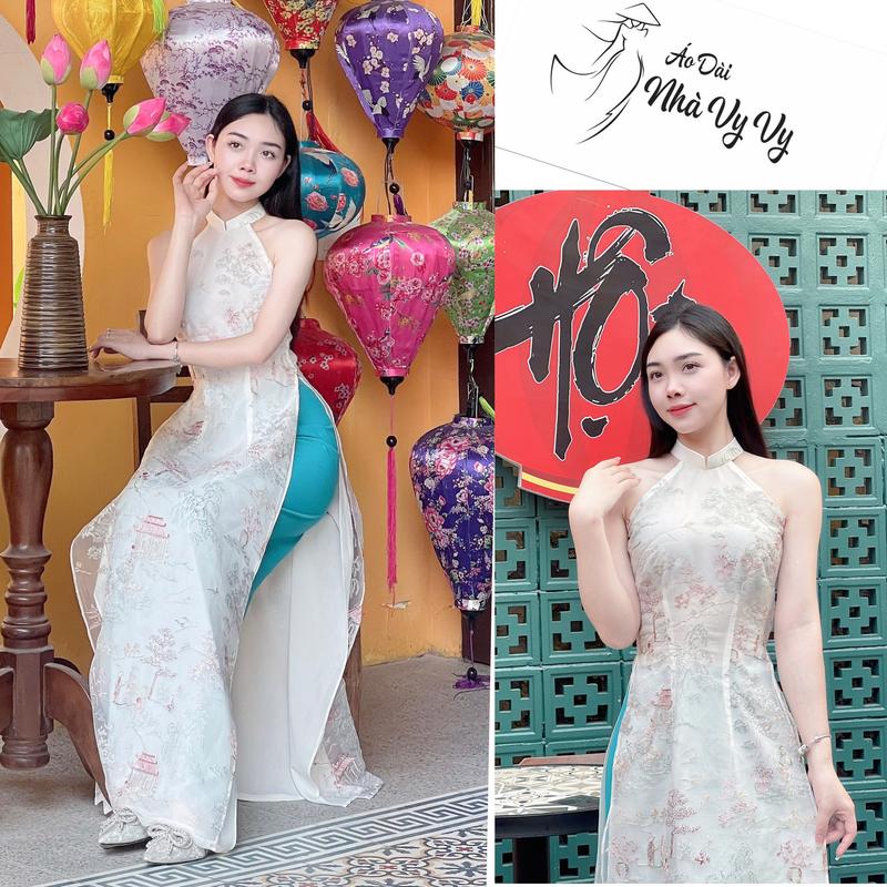 Áo dài yếm cách tân HOT 2024- Mẫu áo dài chụp Sen 2024 MD84