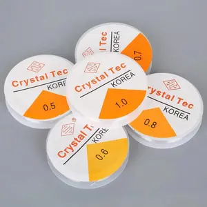 1ROLL Benang Manik Manik Crystal tec Benang/Tali Elastis 0,5-1mm Sebagai Bahan Kelengkapan Dalam DIY Manik Manik