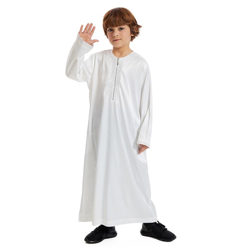Product Introduction of Middle East Dubai Southeast Asia Children's Robe Children's Boys Robe Spot New Th880 Comfortable Hot Sale 4