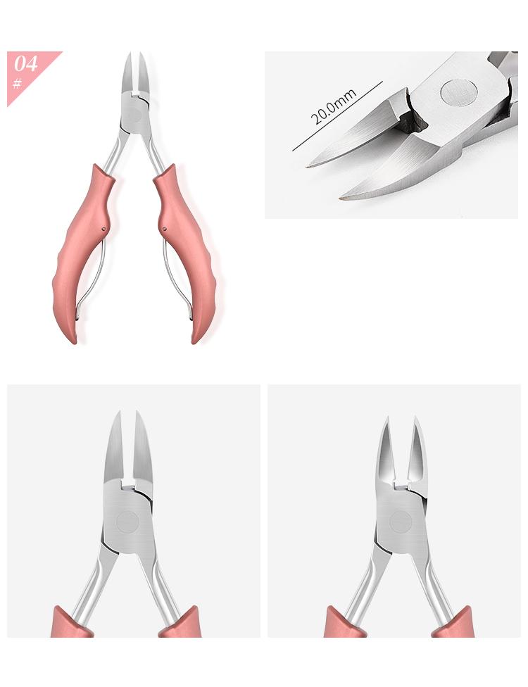 Product Introduction of Professional Nail Clippers Podiatry Correction Nippers Cuticle Cutters Cut Paronychia Pedicure Manicure Hand Foot Care Tool Stainless 9