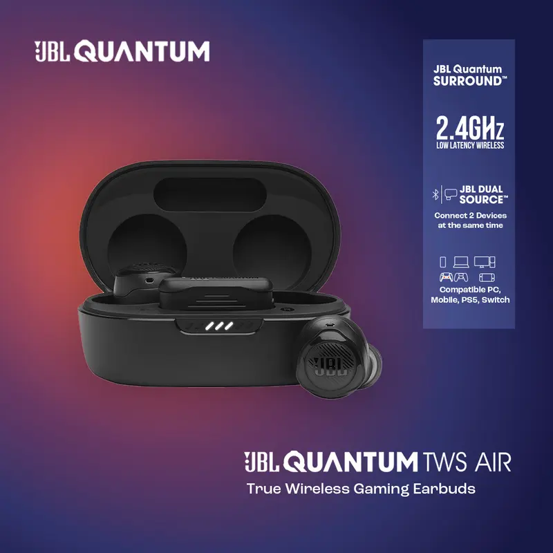 JBL Quantum TWS Air with Dual Source | Gaming Earphone True Wireless 0