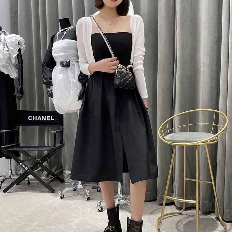 Product Introduction of [rashguardwomen]White Ice Silk Cardigan Knitted Jacket Thin Small Cape Women's Shawl Summer Wear with Slip Dress Sun Protection Cover-Up[Sunscreen shoulder] 11