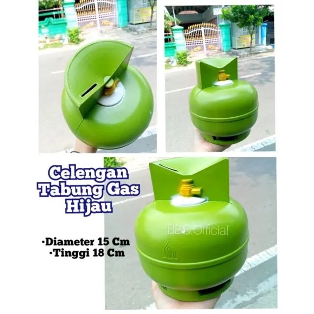 Celengan Uang Berbentuk Tabung Gas - Celengan Plastik Gal Elpiji