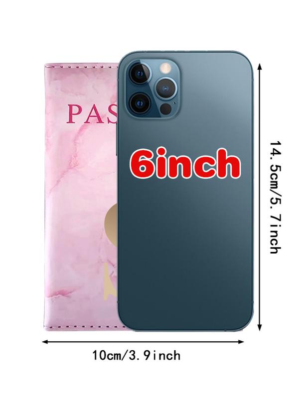 Letter Pattern Passport Case, Fashionable Passport Holder, Creative Travel Passport Id Credit Card Cover Holder, Passport Cover for Women & Men 1