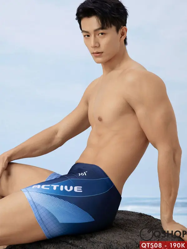 Quần bơi nam boxer đơn giản năng động hàng nội địa Trung QSHOP - QT508 2
