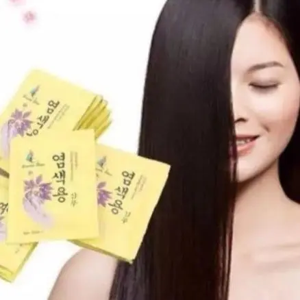 Combo 10 gói Dầu gội đen tóc Hàn Quốc Sâm chiết xuất từ nhân sâm thảo dược có tặng kèm bao tay