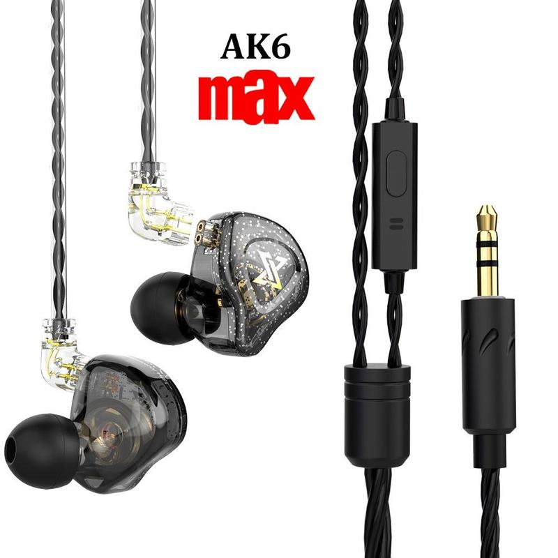 Tai Nghe Nhét Tai QKZ AK6 Pro Max Sport Gaming Earphone Chống Ồn Xem Phim Chơi Game PUBG Siêu Bass Nghe Nhạc,... tai nghe