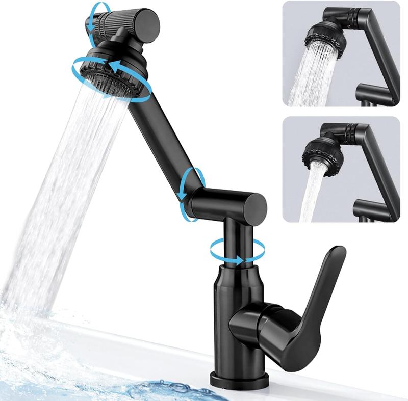 Mechanical arm hot and cold faucet, 1080° rotating faucet, suitable ...