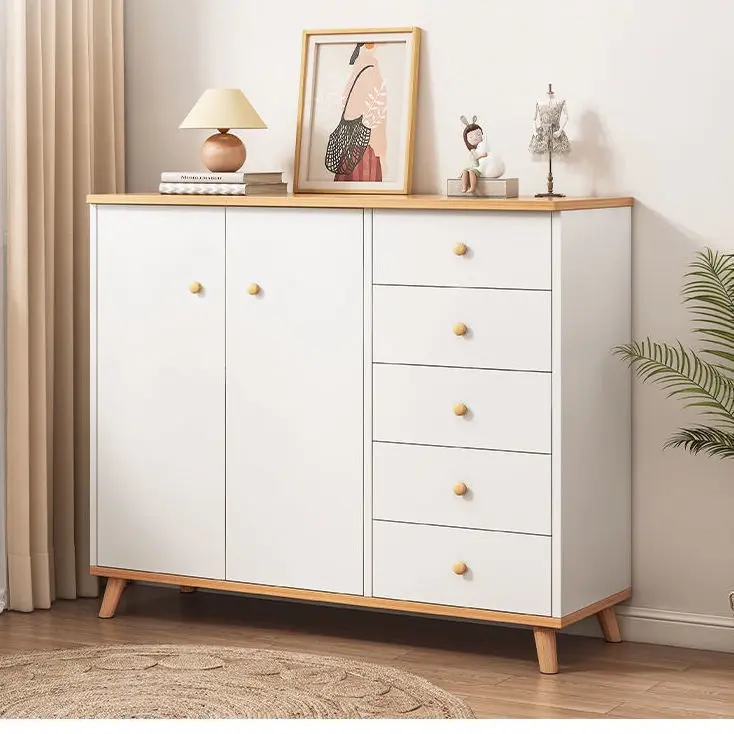 Multi-Functional Chest of Drawers Storage Cabinet Bedroom Wooden Storage Cabinet Living Room Cabinet Wall