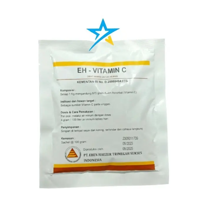 EH-VITAMIN C 100 GRAM - VITAMIN C UNTUK HEWAN LEWAT MINUM 1