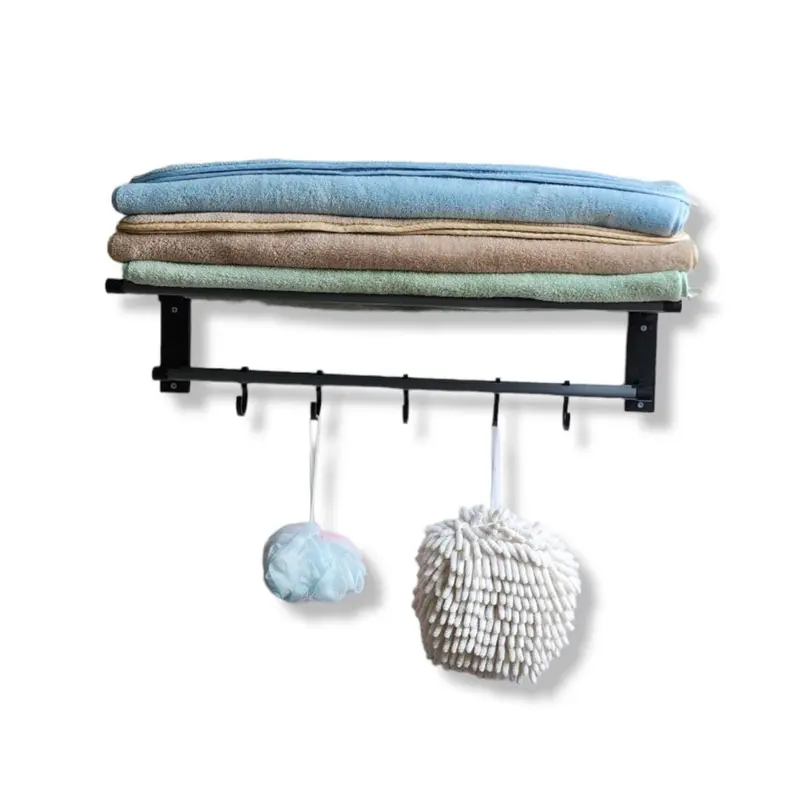 Rak Gantungan Handuk Kamar Mandi Jemuran Handuk Dinding Towel Hanger 4