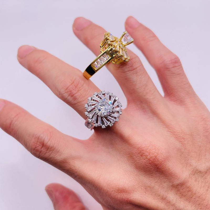 Nhẫn titan không phai không rỉ sét màu vàng hoặc trắng mã 26, Nhẫn titan nữ bền màu, trangsucmoiluatuoi.RIN