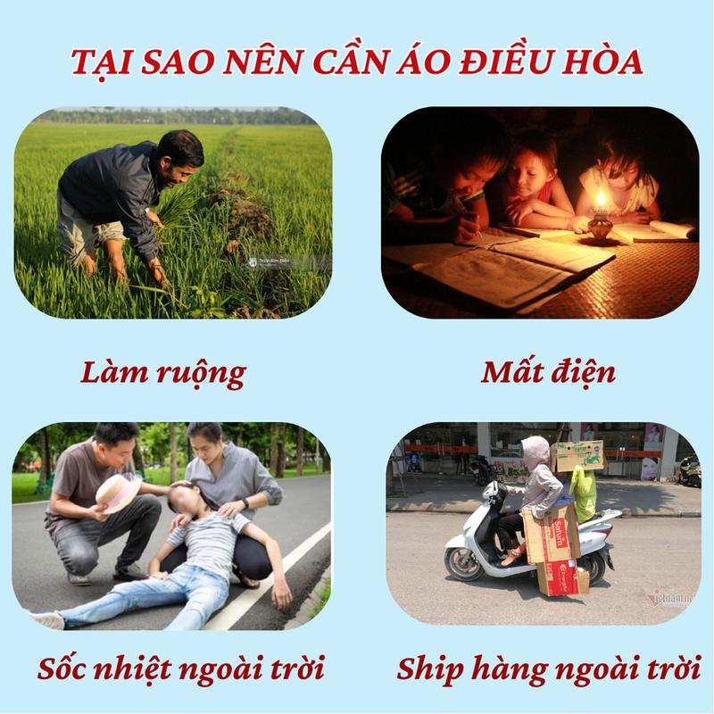 Bộ pin, áo điều hòa Nhật Bản pin 80000 mah Áo Điều Hòa Công suất lớn Nam Và Nữ, Gắn Quạt Cao Cấp ,Siêu Chống Nóng Chắn Tia UV 6