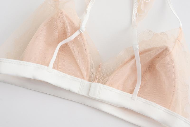 Product Introduction of 2023 New Women Sexy Lace Beauty Back Pack, Small Intimates Thin Cup Comfortable Bralette Female Underwear Bra Panties Sets 49