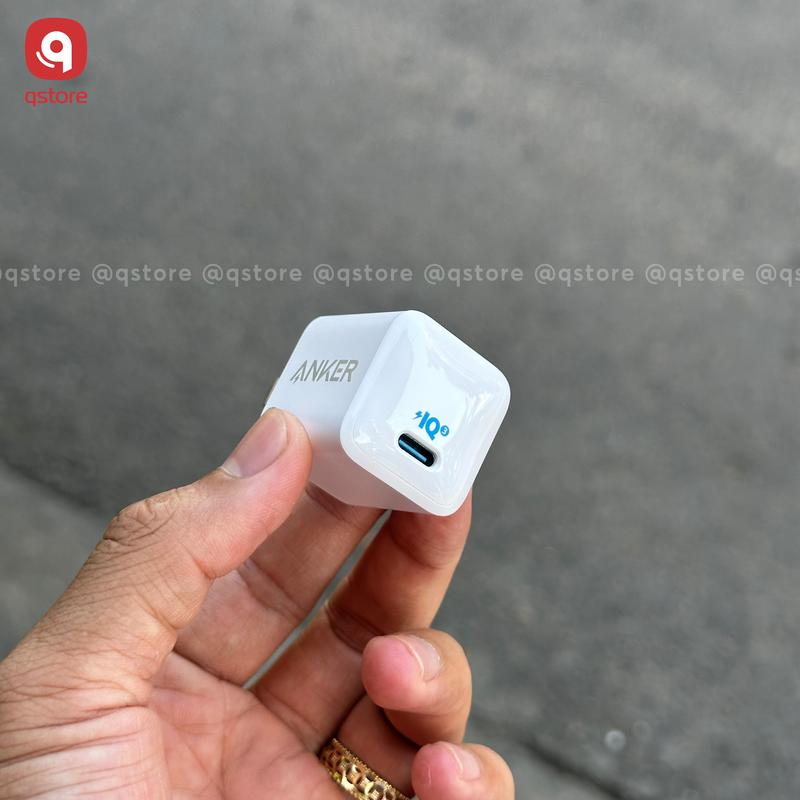 Củ sạc Anker 20W nano cổng ra type C, chuẩn sạc thông minh IQ 3.0, chân cắm dẹt chắc chắn, BH 12 tháng