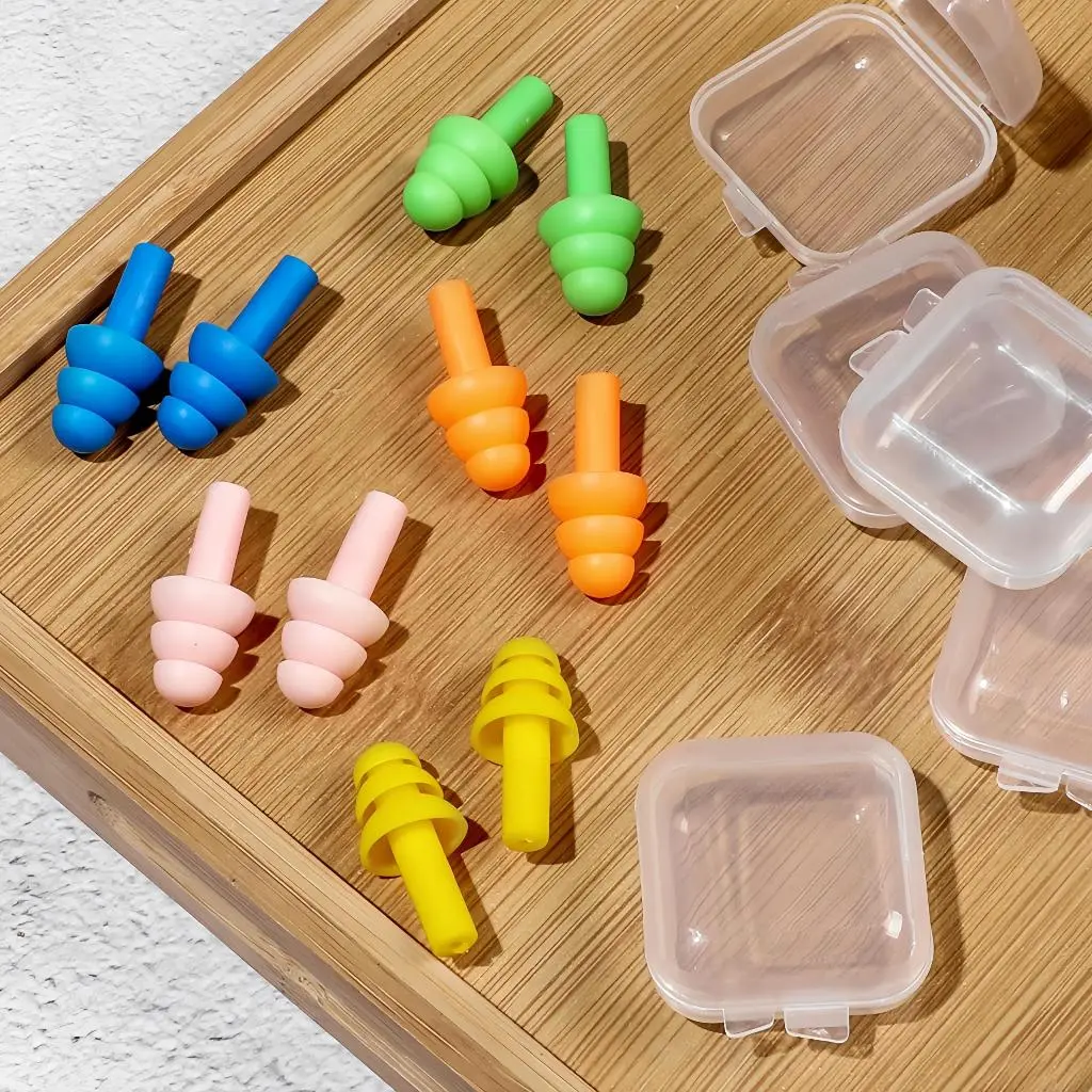 Penyumbat telinga silikon tahan air untuk berenang, Earplug kedap suara, dan anti bising -MIss Art