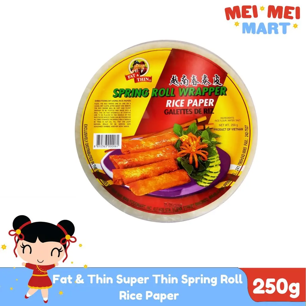 Fat & Thin Super Thin Spring Roll Rice Paper 250g - TikTok Shop Philippines