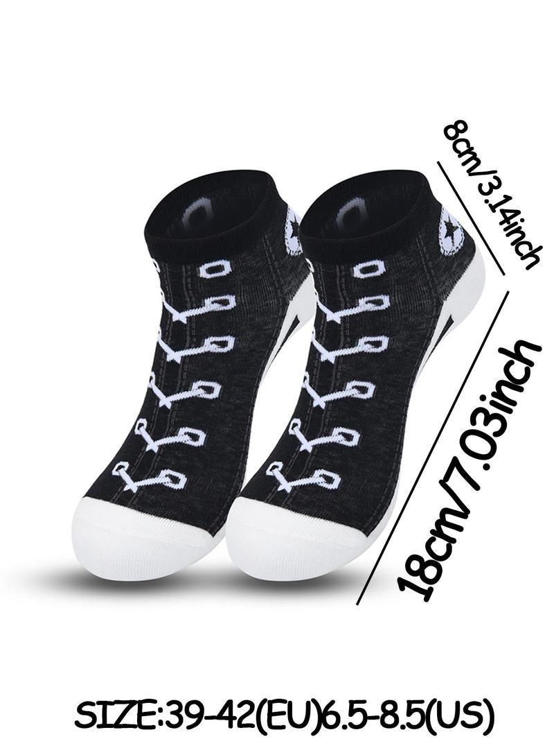 Product Introduction of Men's Graphic Ankle Socks, Casual Comfy Breathable Low Cut Socks for Daily Wear, 5 Pairs Knit Anklets for Men, Summer Men's Socks & Hosiery, Socks for Men, Mens Clothing 5