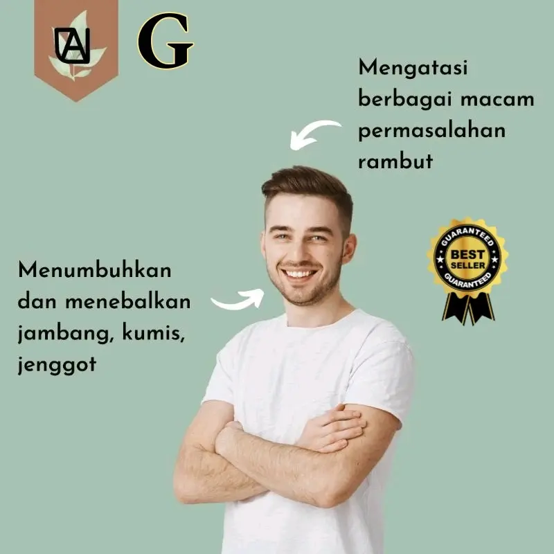 minyak kemiri bakar penumbuh Rambut ceugah uban Jenggot Haircare 4