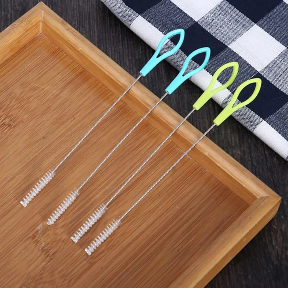 Multifunctional Cleaning Brush Straw Bottle Brushes Cleaner Steel Wire Wash Drinking Straws Feeding Bottle Brush