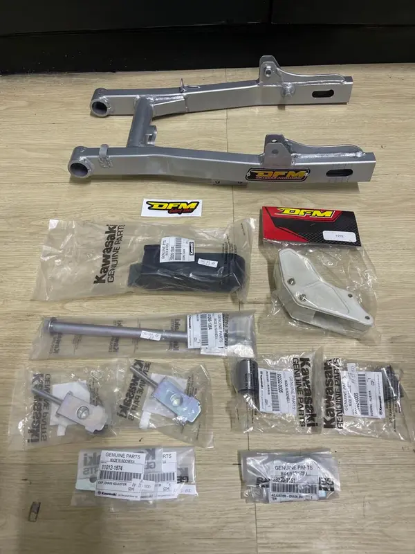 swing arm gtx mod kaze DFM fullset part original kawasaki arem kaze arm trail grasstrack bebek standar bebek modif 3