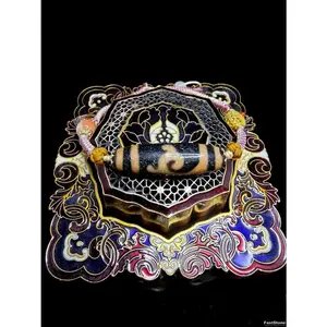 Batu Akik Dzi Golden Dragon Blood Jade Dewi Tara Bless Tua Tibet E188