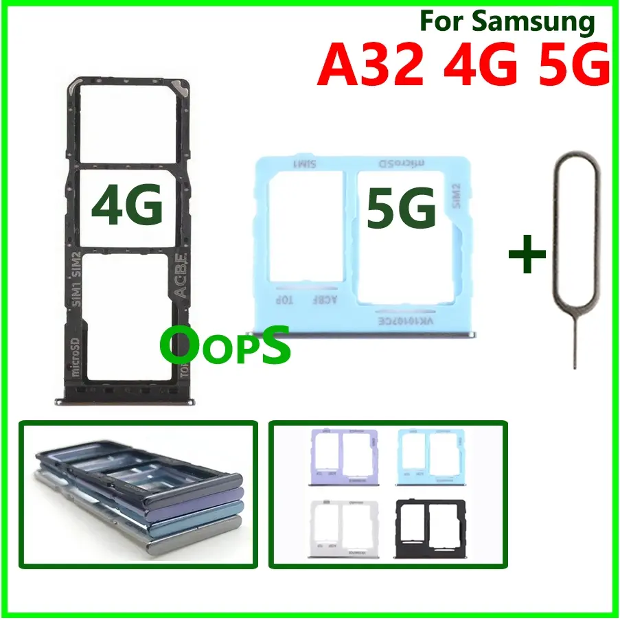 For Samsung Galaxy A32 4G 5G A325 A326 Phone Sim Card Tray Holder New