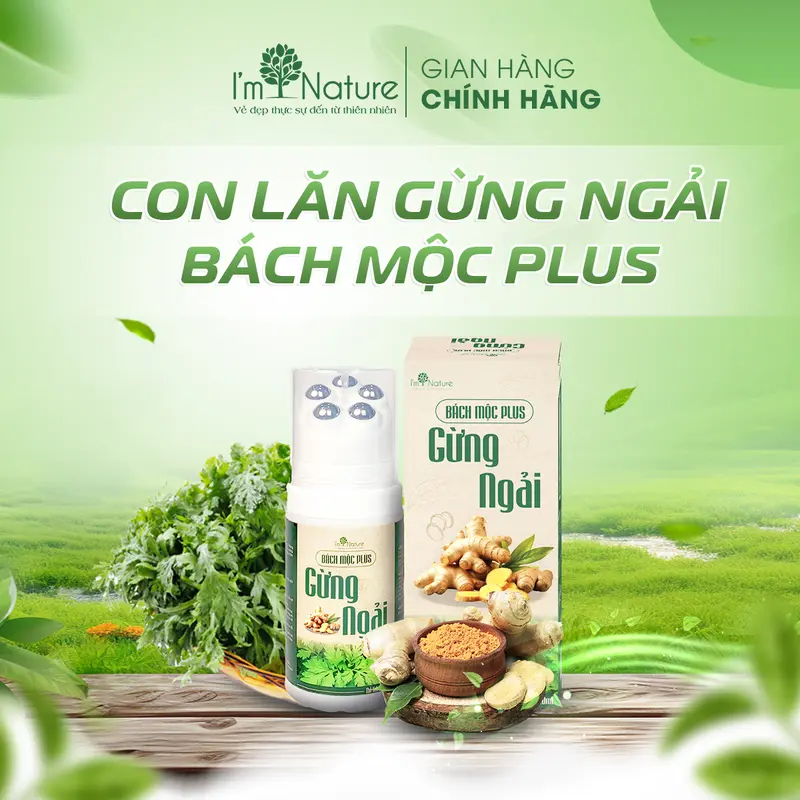 Con Lăn Massage Gừng Ngải - Hỗ Trợ Giảm Đau Lưng, Giảm Nhức Mỏi Cổ Vai Gáy - Cải thiện khả năng vận động - Thành phần thảo dược - Bách Mộc Plus 130ml 2