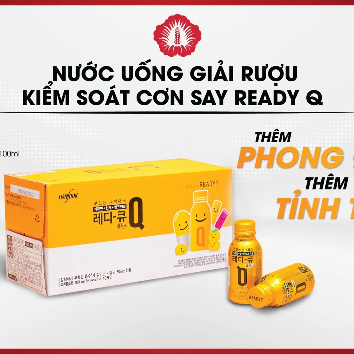 NƯỚC UỐNG GIẢI TOẢ CƠN SAY READY Q