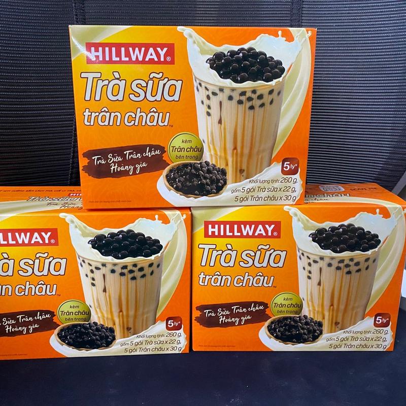 COMBO 3 HỘP TRÀ SỮA TRÂN CHÂU HILLWAY 5 LY CÓ HỘP