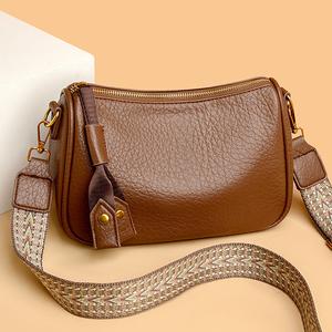 Women's Bag Single Shoulder Underarm Bag Wide Adjustable Strap Vintage Crossbody Bag Daily Use Wallet Travel Backpack