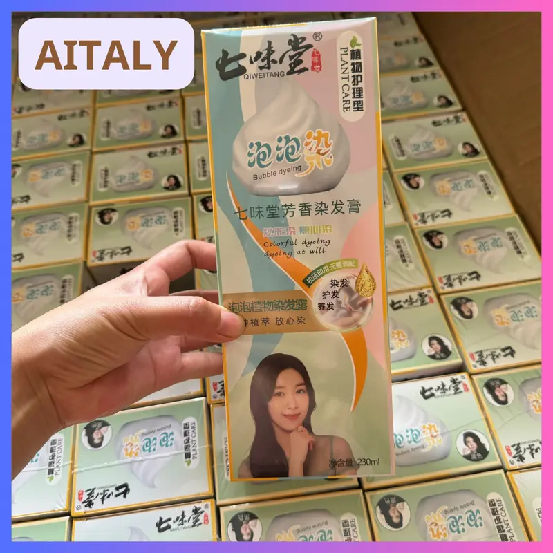 AITALY-Dầu gội phủ màu(phủ bạc) HELOII BUBBLE dành cho tóc bạc-AITALY Nhuộm Tóc Đổi Màu Tóc 0