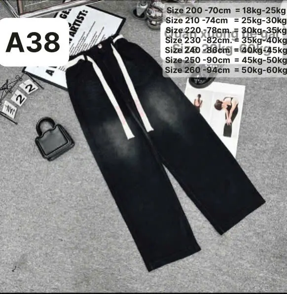 Quần jean A38 cho bé gái co giãn 4 chiều, size từ 20-60kg, dài quần 70-94cm, hỗ trợ đổi size, giá 125k
