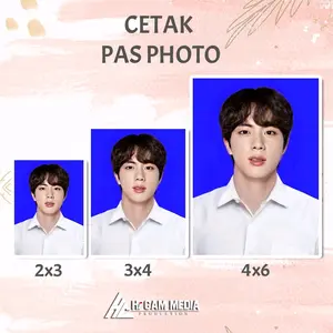 Cetak Pas Foto 2x3, 3x4, 4x6 Varian Premium Quality @hicam_studio