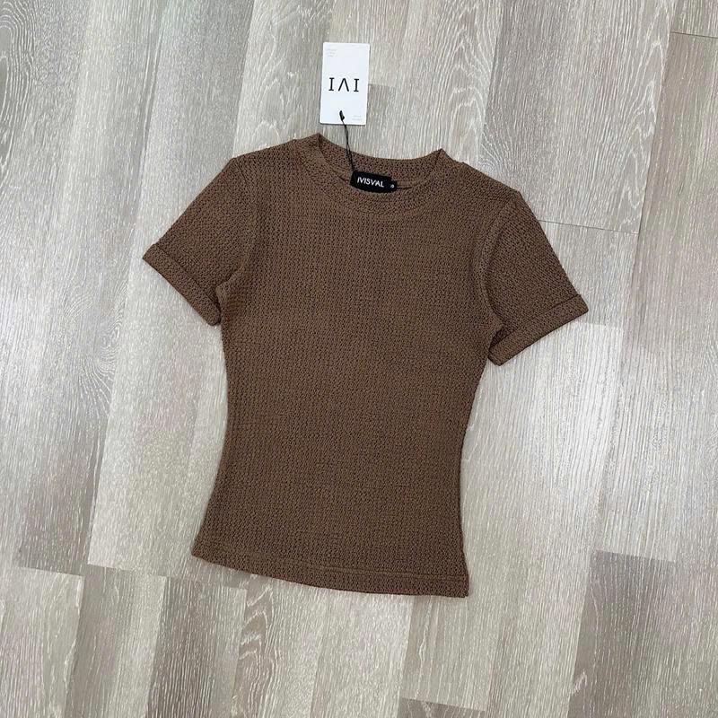 Áo phông cổ tròn chất len mềm Top Women - Design By LA Boutique (Mã K9) 1