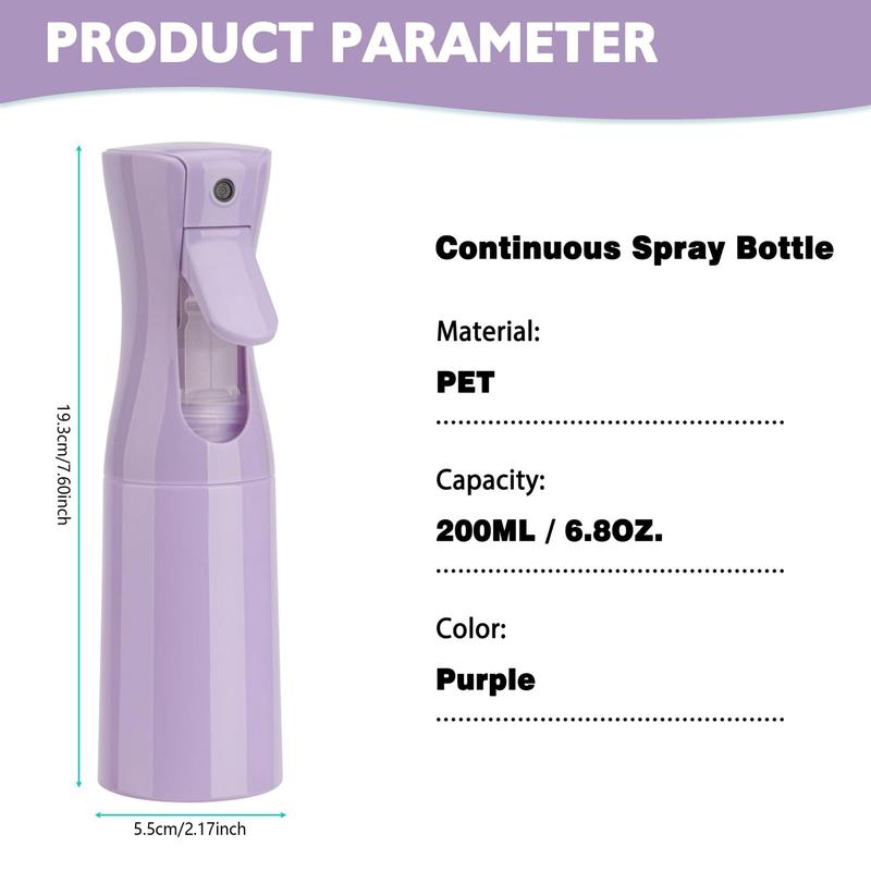Product Introduction of Multipurpose Clear Water Spray Bottle, 1 Count Summer Ultra Fine Water Mister Bottle, Empty Water Sprayer for Hair Styling, Pets, Plants, Cleaning & Skin Care Tin Organiser 2