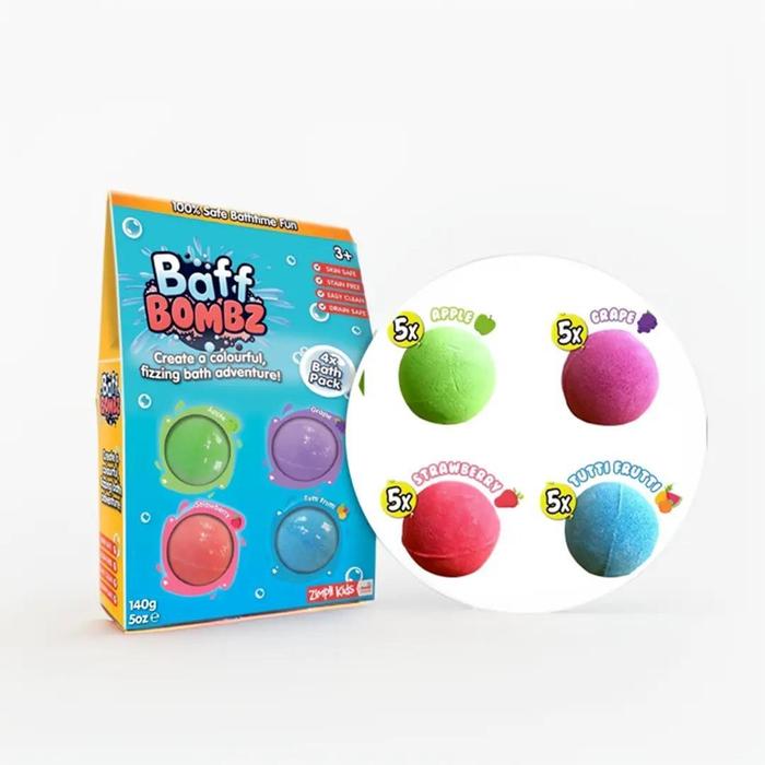 Jual Zimplikids Baff Bombz Round 140gr – Bath Bomb Anak Aman, Sensory ...
