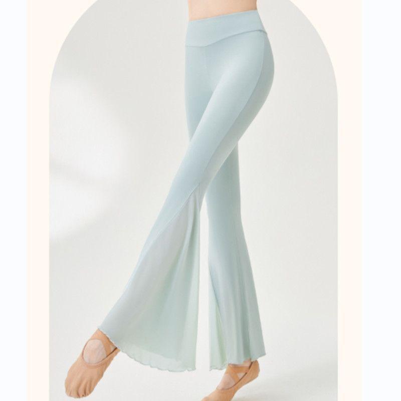 Quần Dài Tập Yoga Nữ, Hàng Mới Về Mùa Hè, Nhẹ Và Thanh Lịch, Chất Liệu Lưới, Thiết Kế Chéo Viền Quần, Bó Sát Bụng, Quần Ống Loe, Thích Hợp Cho Khiêu Vũ Cổ Điển Và Yoga, Cũng Thích Hợp Cho Thể Thao 2