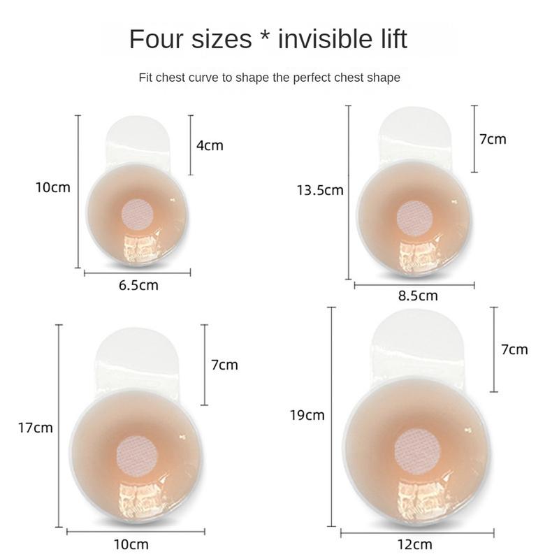 Miếng Dán Ngực Nâng Ngực Silicon, 10CM, Chống Mồ Hôi, Có Thể Tái Sử Dụng, Tự Nhiên Và Vô Hình, Chống Chảy Xệ, Thoáng Khí, Phụ Kiện Áo Ngực Nữ 3