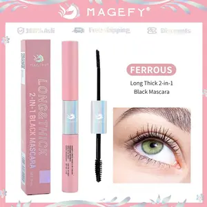 MAGEFY 2 IN 1 Waterproof Mascara Long Lasting Curling Tahan Air Tahan lama Maskara Extension Bulu Mata 8019