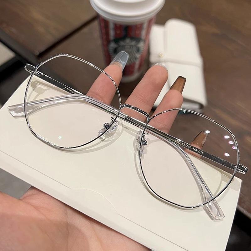 Mắt kính cận thị kính cận có độ sẵn 0.5 - 5.50 độ kính cận nam nữ Thấu kính có thể cắt được Gọng kính phẳng chống ánh sáng xanh phong cách hàn quốc dành cho học sinh Kính chống bức xạ máy tính, chống ánh sáng xanh trên màn hình điện tử, unisex