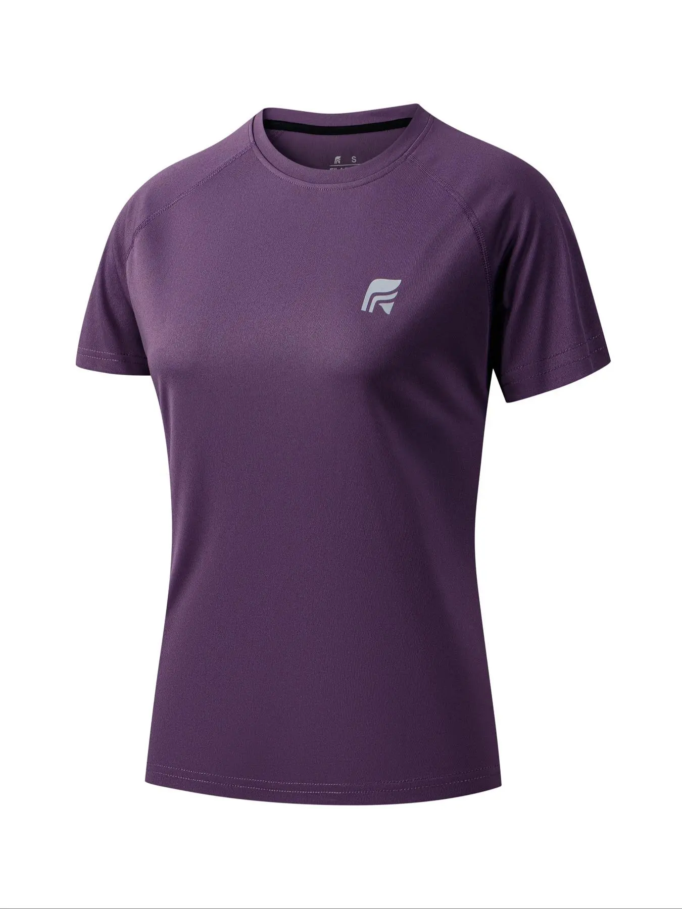 Women's Solid Color Round Neck Sports Tee, Casual Short Sleeve Crew Neck T-Shirt for Spring & Fall, Ladies Sportswear for Indoor Outdoor Wear